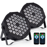 DJBoomy Stage Lights 36 DJ LED Par Light RGB Party Lights Uplights with Sound Activated Remote DMX Control for Disco Dance Wedding Club Christmas Birthday Music Party Stage Lighting