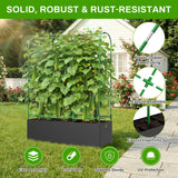 63"x49"Cucumber Trellis with Grow Bag,U-Shape Trellis for Climbing Plants