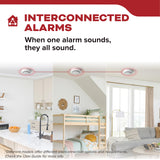 Kidde Smoke Detector, Hardwired with 10-Year Battery Backup, Interconnectable, LED Status Lights, 85 dB Alarm, 5-inches, 20SA10, 1 Pack
