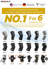 NEENCA Professional Knee Brace for Knee Pain, Hinged Knee Support with Patented X-Strap Fixing System, Strong Stability for Pain Relief, Arthritis, Meniscus Tear, ACL, PCL, MCL, Runner, Sport, Workout