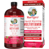 MaryRuth Organics Morning Multivitamin for Women, Men & Kids | Liquid | Vitamin A C D E B6 B12 Biotin Zinc | Beauty | Vegan | Non-GMO | Gluten Free | 15 Servings
