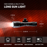 Streamlight 88066 ProTac Rail Mount HL-X 1000-Lumen 50000-Candela Tactical Led Flashlight, Ten-TAP Programmable, Long Gun Light for Picatinny Rails, Clear Retail Packaging, Black