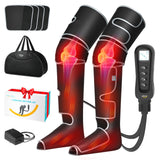 ALLJOY Leg Massager for Circulation and Pain Relief FSA, Gifts for Men Women Dad Mom, Leg Massager with Heat and Compression, 2 Heat 5 Modes 4 Intensities 4 Extenders