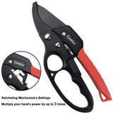 gonicc 8" Professional Ratchet Anvil Pruning Shears (GPPS-1011)