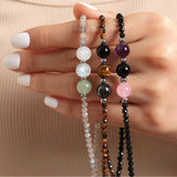 Triple Protection Necklace Gifts for Women, Healing Crystals Choker