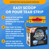 ARM & HAMMER Cloud Control Platinum- Improved Packaging Clumping Cat Litter, 34 lb