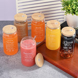 OLSUNOR 6 Set Employee Appreciation Gifts Bulk, Personalized Inspirational Thank You Gifts for Christmas Staff Coworker 16 oz Can Shaped Beer Glass Cups, Gift Box and Card for Team Women Men Teacher