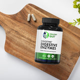Healthy Gut HoloZyme Max Strength Digestive Enzymes | Prevents Bloating, Gas, & Indigestion w/Protease, Amylase, Lipase, Lactase, and More | 90 Servings