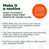 Align Dualbiotic, Prebiotics and Probiotics for Women and Men, Probiotics for Digestive Health, Prebiotics Help Nourish Good Bacteria, Natural Fruit Flavors, 60 Probiotic Gummies