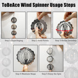 Owl Bird Deterrents for Outside,3D Stainless Steel Wind Spinners Outdoor Decor,Reflective Bird Scare Discs Set,Shiny Bird Reflectors to Keep Woodpecker Pigeon Away from House Patio Yard Porch