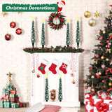 Flameless Candles with Remote – 4 Pack Christmas Tree Candles, Battery Operated Snowy Tree Design, 3D Flickering Flame, Safe Holiday Home Decor for Christmas Decorations & Gifts