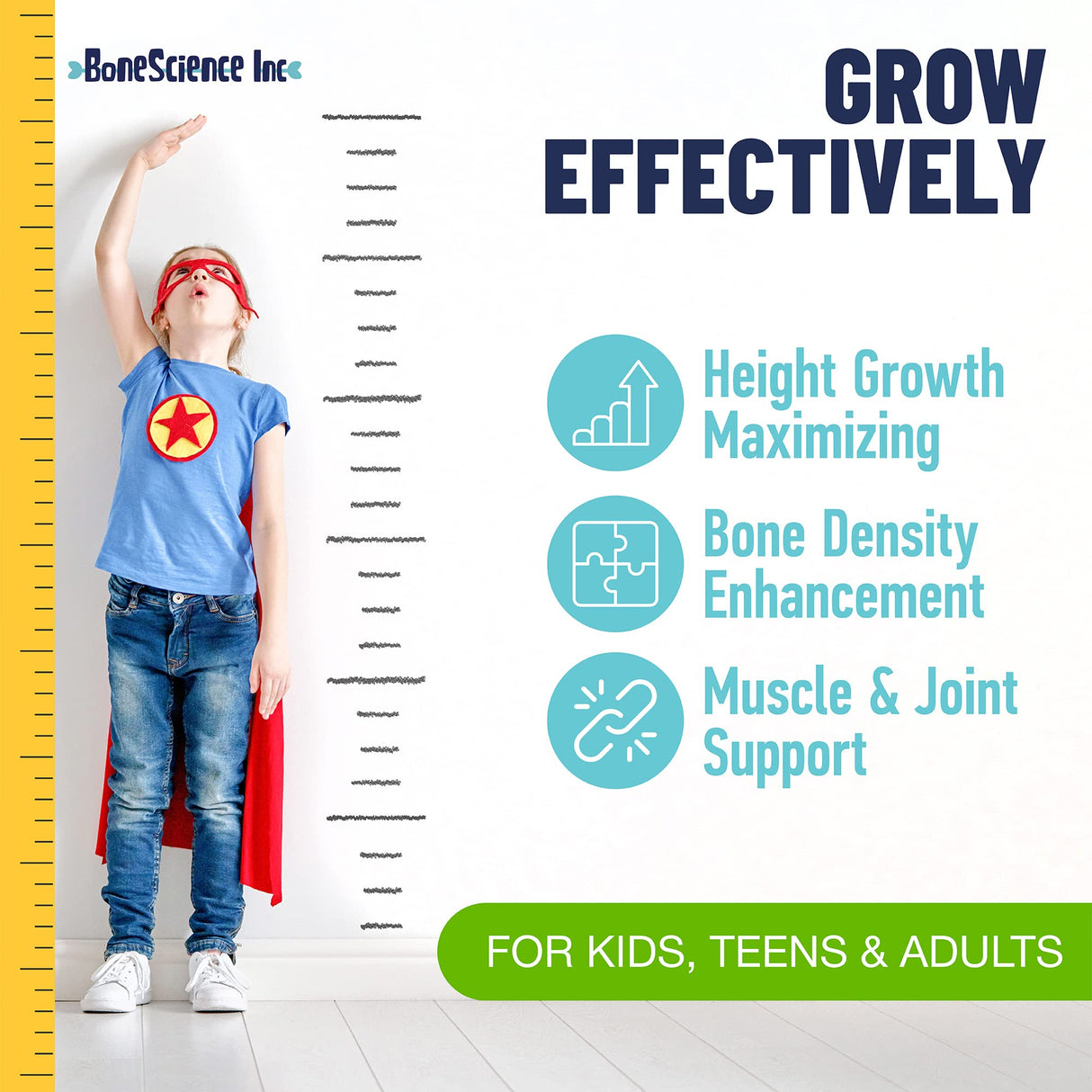 (Pack of 2) Height Growth Maximizer - Made in USA - Natural Height Increase Booster & Bone Growth Pills - Grow Taller Supplement for Adults, Teens & Kids - Vitamins for Boys & Girls to Get Taller