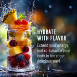 FlavCity Fruit Punch Electrolytes Powder Packets - 28 Hydration Packets - No Added Sugar - Hydration Powder with Real Fruit & Unrefined Sea Salt - Keto & Gluten-Free (28 Stick Packs)