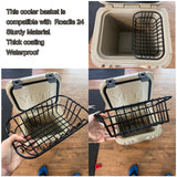 2-Pack Cooler Basket Compatible with Yeti Roadie 24 and 32, Dry Goods Wire Cooler Rack Storage Will Keep Smaller Items Dry and Stay Goods High for Roadie 24 Ice Chest Good to Hold Fruit, Utensils, etc