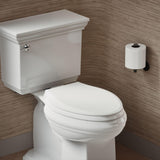 KOHLER 4636-RL-0 Cachet ReadyLatch Elongated Slow Close Toilet Seat Quiet Lid, Contoured Grip-Tight Bumpers Installation Hardware, Apartment Essentials, White