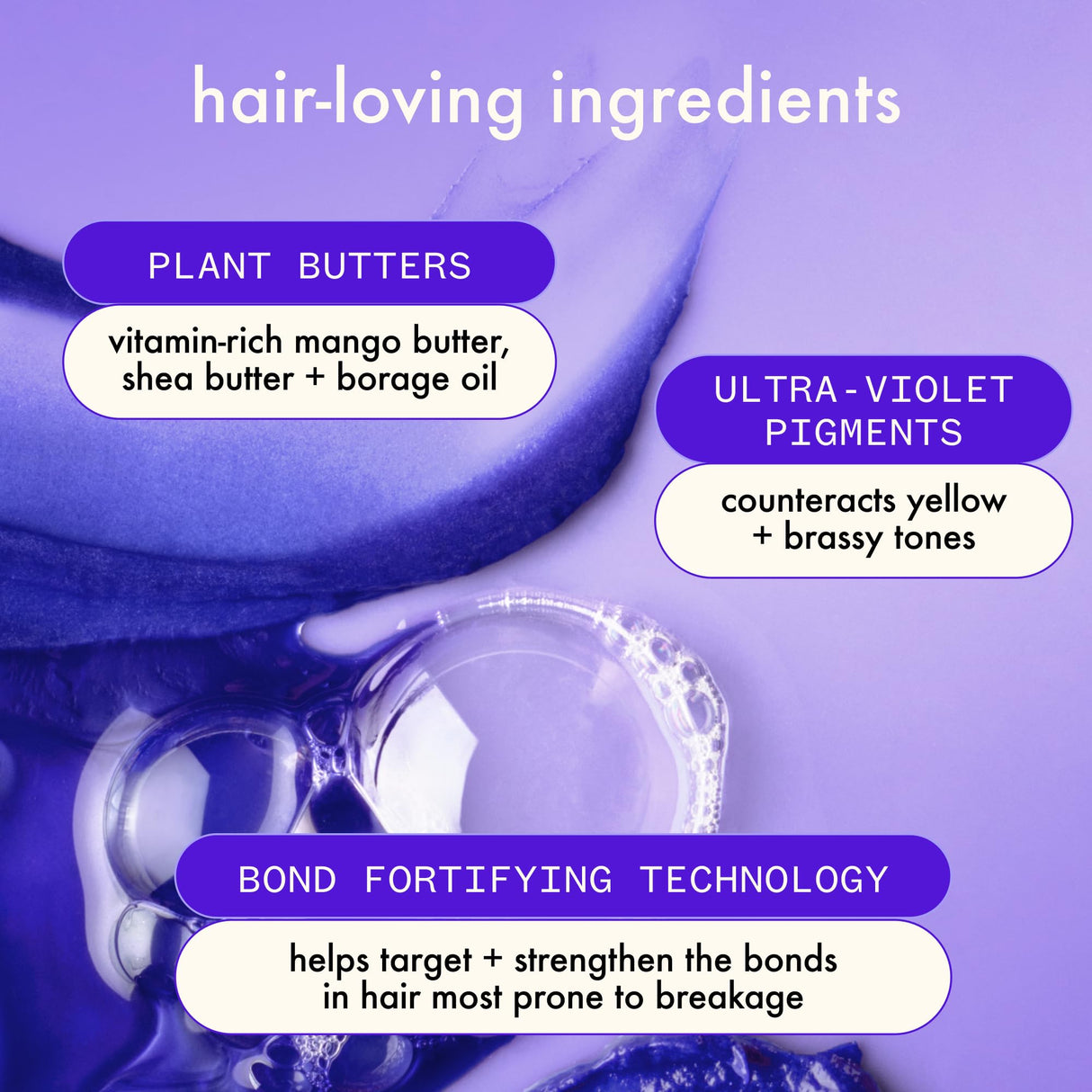 amika bust your brass cool blonde strength repair shampoo, 1000ml