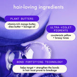 amika bust your brass cool blonde strength repair shampoo, 1000ml