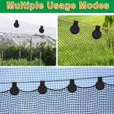 JOYSAND 100 Pack Shade Cloth Clips, Sun Shade Net Clip, Fabric Clips, Round Plastic Heavy Duty Lock Grip for Anti Bird Netting, Gardening & Windproof Awning Clamp