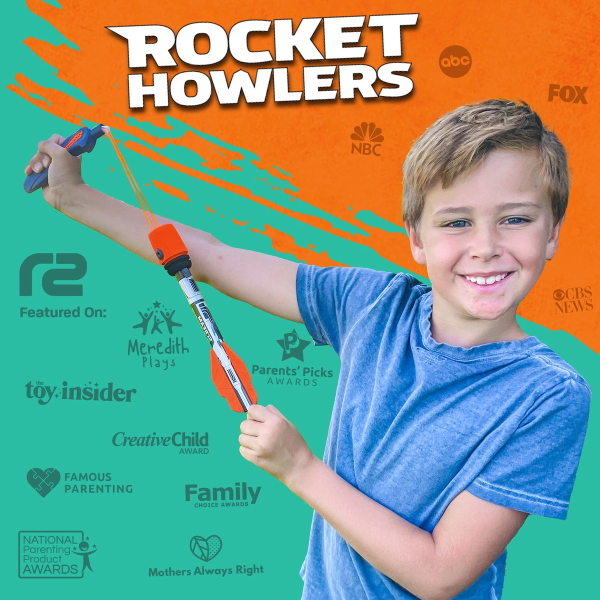 Toy Rocket Launcher for Kids: Outdoor Toys Slingshot - Best Gifts for Boys - Fun Gifts for 8 9 10 11 12 13 14 Year Old Boys + Teen Boy Gift Idea & Cool Boys Toys Age 8-10 & Teen Stocking Stuffers Gift