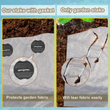 ReTang 200Pcs Landscape Staple Gaskets, Plastic Garden Stake Washers