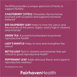 Fairhaven Health FertiliTea | Organic Fertility Tea for Women to Support Reproductive Health* | Prenatal Herbal Tea to Support Menstrual Cycle & Hormone Balance* | Contains Vitex | Mint | 60 Servings