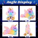 Cuteoy Glowing LED Unicorn Light-up Nightlight Toys Musical Plush Stuffed Animal Singing Lullabies Birthday Christmas Plushies Gifts for Kids Boys Girls,13"