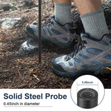Soil Probe Rod, 48 Inch Metal Septic Tank Locator Tool Ground Probe Rod for Soil Compaction, Locating Underground Pipes and Gopher Runs, Gardening