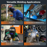 Sakerplus Portable Welding Machine, Handheld Welder Machine 110V, ARC Portable Welder with IGBT Inverter 5 Variable Current Adjustment, 30pcs 3/32" Wire Rods, Welding Helmet, Carrying Case Included