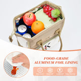 BAGNN Initial Lunch Bag Women, Cooler Insulated Lunch Box for Girls, Large Adult Leakproof Lunch Box for Picnic Work, Personalized Tote Bag, Birthday Gifts/Christmas Day Gifts, Letter M.