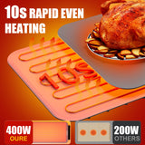𝗡𝗲𝘄𝗲𝘀𝘁 Warming Mat for Food XXL 37”x15” Food Warming Mat 10s Fast Heating Pad with APP Control Electric Warming Tray for Parties Buffet 99h Timer Portable Countertop Food Warmer Christmas Gift