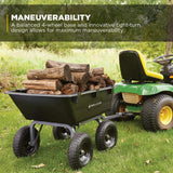 Gorilla Carts Poly Garden Dump Garden Cart with Easy to Assemble Steel Frame, Camping Wagon with Quick Release System, 1200 Pound Capacity, and 13 Inch Tires