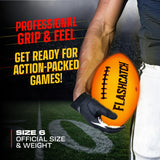 FlashCatch Light Up Football - Glow in the Dark Ball - NO 6 - Boys Gifts