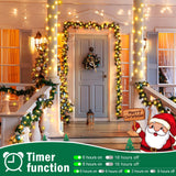 SAUIRS 403FT 1000 LED Christmas Lights Outdoor String Lights with 8 Modes Timer Waterproof Fairy Light Plug in for Outside Indoor Party Xmas Palm Tree Yard Wedding Decorations(Warm White)