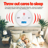 3 Pack Carbon Monoxide detectors, co Detector, Carbon Monoxide Alarm Detector Battery Powered with LCD Display, Carbon Monoxide Detector, UL2034 Standards, for Home
