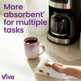 Viva Multi-Surface Cloth Paper Towels, Task Size - 12 Super Rolls (2 Packs of 6) - 81 Sheets Per Roll