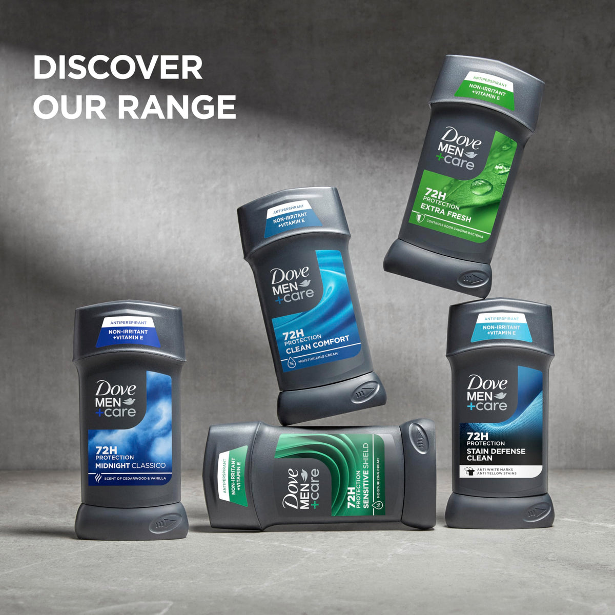 DOVE MEN + CARE Antiperspirant Deodorant Stick Extra Fresh, 4 Count, 2.7 oz