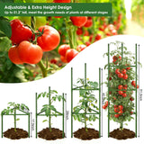 CEWOR 3 Pack Tomato Cage, 51.2 Inch Tall Adjustable Tomato Trellis