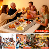 Warming Mat for Food | Dishwasher Friendly,Full-Surface Food Warmer with 6-Mode Adjustable and Timer,Roll-Up & Portable Silicone Food Heating Pad with Child Lock,Electric Warming Tray for Buffet Party