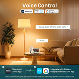 Linkind Smart Light Bulbs, Warm White to Daylight (2700K-6500K), Alexa Light Bulbs, Work with Alexa, Google Home, AiDot, 60W Equiv, Efficient 8.5W, 2.4G WiFi Bluetooth LED CRI>90, A19 E26 800LM, 4Pack