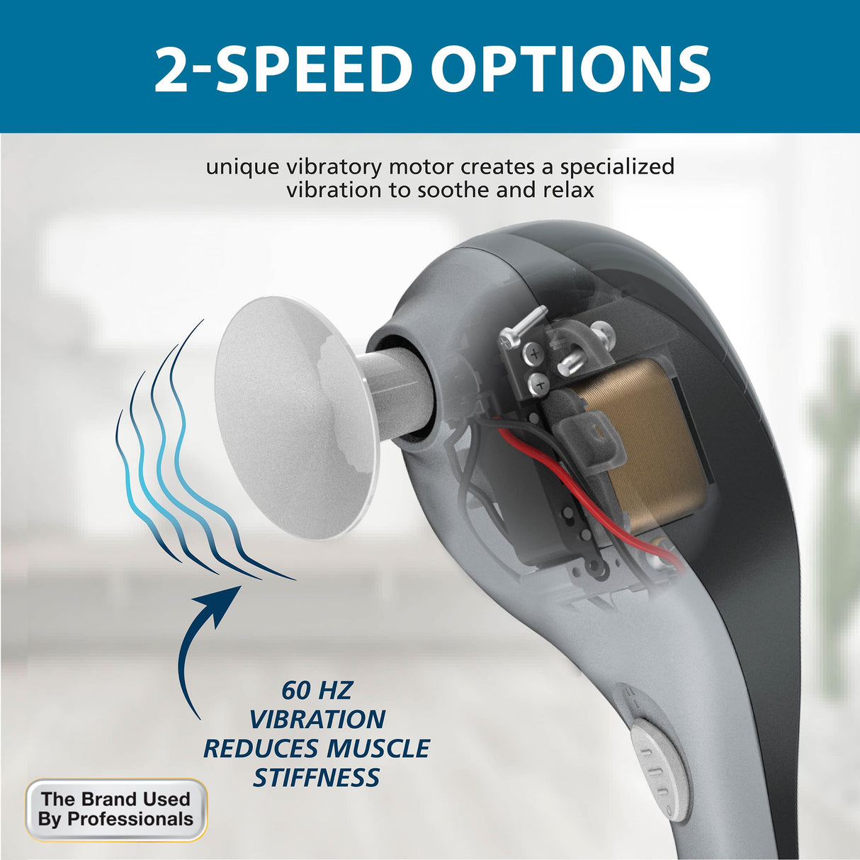 Wahl All Body Corded Light Soothing Vibratory Massager with 4 Attachment Heads - Gentle Relief - Massage Tools for Back, Foot, Neck, and Leg Massage – FSA Eligible - Model 4120-600