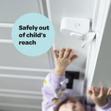 Huglock - The Snap-On Door Lock Kids Can't Reach or Defeat - No Tools or Adhesives Required - Works With Door Knob, Lever or Handle - Childproof Safety Locks are Toddler, Baby and Child Proof (1 Pack)