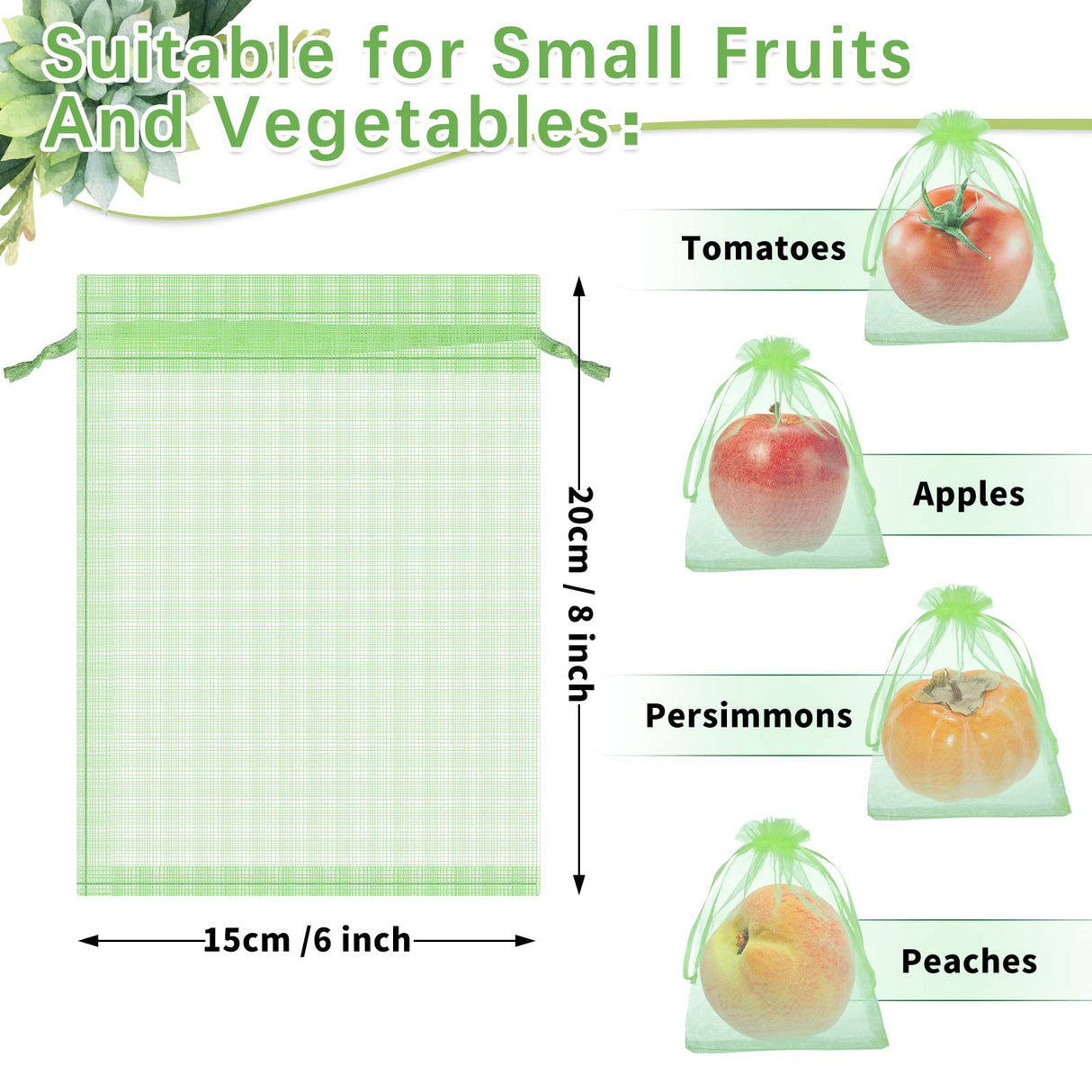 Boao 200 Pcs Fruit Protection Bags
