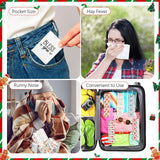 Ctosree 50 Pack Christmas Pocket Tissues Merry Xmas Travel Packs Bulk 500 Sheet Snow Flake Small Individual Tissues Pocket Packs 3 Ply Mini Travel Size for School Camping