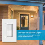 Lutron Claro Smart Light Switch w/ Wall Plate for Caseta Lighting, for LED Lights, Fans, 5 Amp, Single-Pole/3-Way, Neutral Required, DVRFW-5NS-WH-A, White