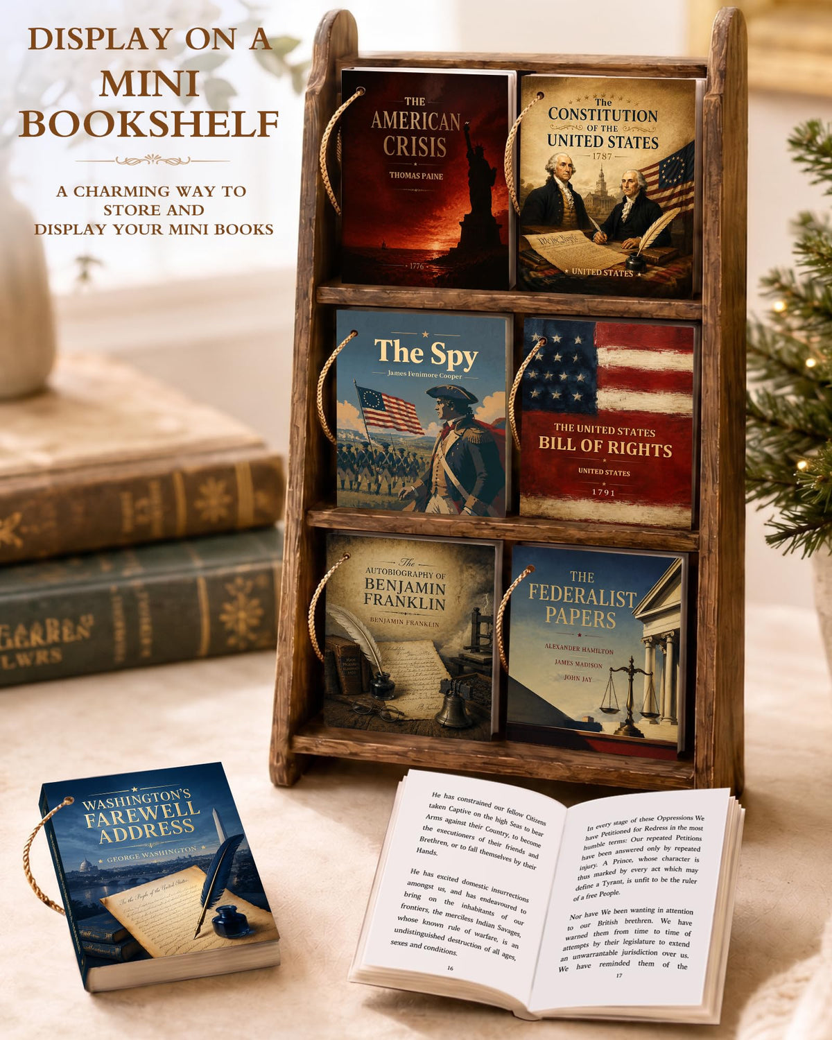 Book Advent Calendar 2026 for Book Lovers, Christmas Tree Ornaments