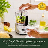 Cuisinart Mini Food Processor, Reversible Blade, 3-Cup Capacity