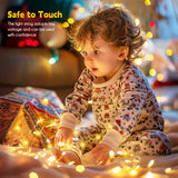 Minetom 66 Feet 200 LEDs USB Fairy String Lights with Remote, Copper Wire Starry Lights for Bedroom Wall Ceiling Christmas Tree Wreath Craft Wedding Party Decoration, Warm White