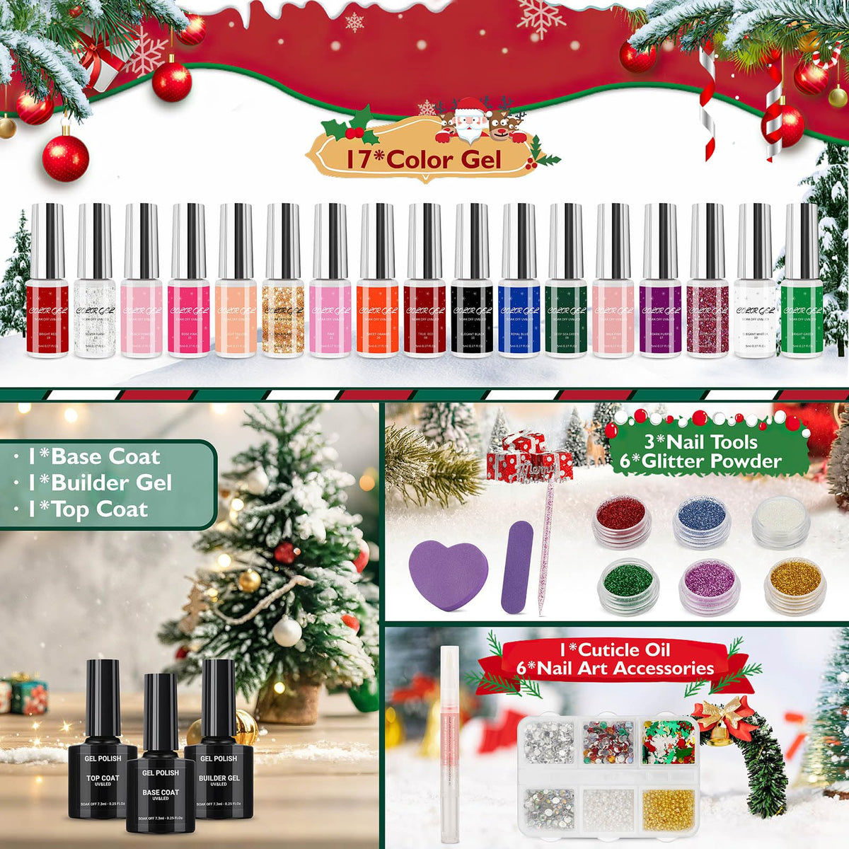 Nail Polish Advent Calendar 2026, Nail Advent Calendar, Beauty Advent Calendar 2026 for 24 Days Christmas Manicure Gift Set for Women, Teens, and Nail Art Hobbyist