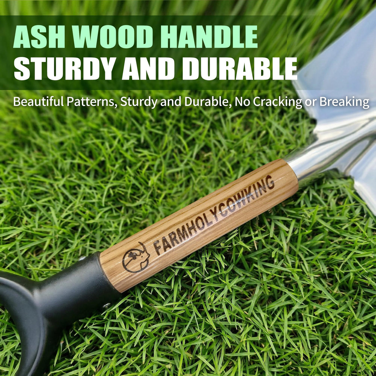 Garden Shovel for Digging, 29 Inch Small Shovel with Ergonomic D-Handle, Heavy Duty Stainless Steel Gardening Shovel for Planting and Yard Work, Compact Beach Shovels for Sand, Soil and Landscaping