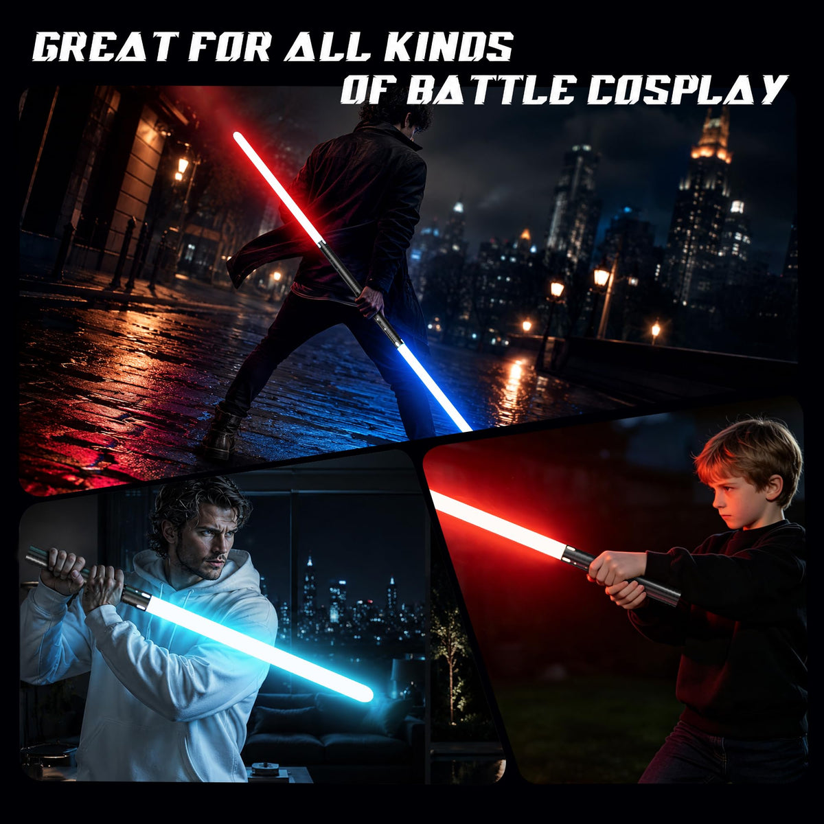 Lightasaber, Rechargeable Sword Toy for Kids, Halloween Xmas Gift, Cosplay